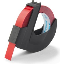 SARVONA Dymo S0898150 Kabartma Şerit, 9 Mmx3 Mt, Kırmızı 520102