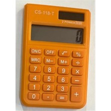 SARVONA Csl CS-118-T Turuncu 8 Hane Cep Tipi Hesap Makinesi
