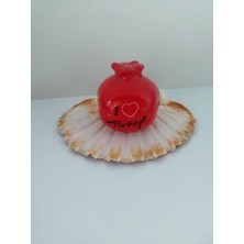 Feyza Design Seramik Nar Tuzluk, Baharatlık, Mutfak ve Masa Dekorasyonu