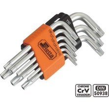 Retta Delikli Torx Allen Kısa 9 Parça RAT7009