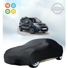AUTOES Fiat Fiorino 2023 Uyumlu Branda Araba Brandası Oto Branda Siyah
