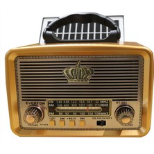 SARVONA Everton RT-681 Solarlı,ledli, Şarjlı Nostaljik Radyo (Fm-Am-Sw-Usb-Tf)