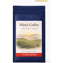 Mira's Coffee Filtre Kahve Colombia 250 gr Öğütülmüş %100 Arabica Orta Kavrum