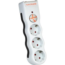 SARVONA Tunçmatik TSK19009 3li Enerji Koruma Powersurge Beyaz 1050 Joule