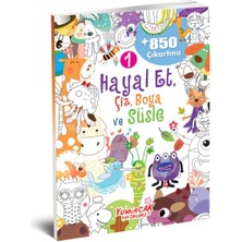 Yumurcak Yayınları Hayal Et-Çiz-Boya-Süsle 850 Çıkartma -1