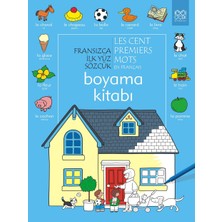 1001 Çiçek Kitaplar Fransızca Ilk Yüz Sözcük Boyama Kitabı