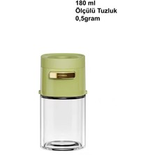 Feyza Design Ölçülü Cam Tuzluk Biberlik, Baharatlık, 0,5 Gram, Şık ve Kullanışlı