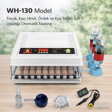 Twin Store WH-130 Kuluçka Makinesi -Tavuk Kaz Hindi Ördek ve Kuş Türleri Uyumlu Yedek Motor Hediyeli