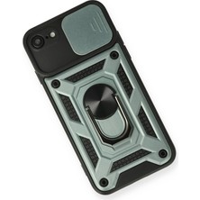 Epilons Iphone 7 Kılıf Pars Lens Yüzüklü Silikon - Yeşil