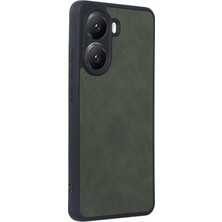 Starseven Poco X7 Kılıf Aras Deri Kapak - Koyu Yeşil