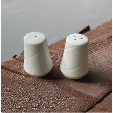 Feyza Design Şık ve Dayanıklı 2'li Porselen Tuzluk Seti, Sofralarınıza Zarafet Katıyor