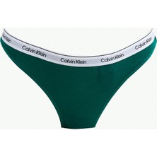 Calvin Klein Turkuaz - Petrol Kadın Tanga 000QD5043E Ck Women