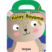 0-6 Yaş Yayınları Tavşan - Çıkartmalı-Çantalı Kolay Boyama