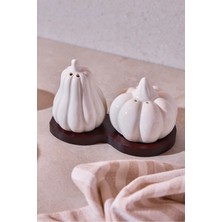 Feyza Design Kabak Tasarım Porselen Tuzluk Çiftliği, Çok Amaçlı ve Ergonomik Set