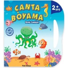 Yeti Kitap Çanta Boyama : Deniz Canlıları