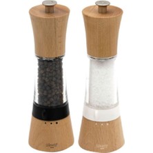 Feyza Design 18 cm Tuz ve Biber Seramik Öğütücü Seti, Pratik ve Şık Tasarım
