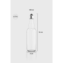 Feyza Design Cam Tuzluk ve Karabiberlik, Metal Kapaklı, 100 Ml, Şık ve Kullanışlı Tasarım