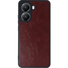 Starseven Poco X7 Kılıf Aras Deri Kapak - Bordo