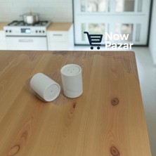 Feyza Design Şık Ikili Porselen Tuzluk ve Karabiberlik Takımı Seti