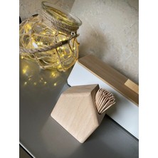 Feyza Design Mini Ahşap Kürdanlık, Sofra Dekorasyonu ve Masalar Için Şık Seçenek