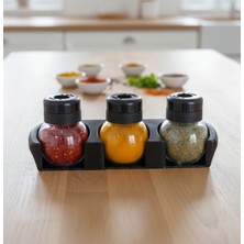 Feyza Design Şık 3'lü Tuzluk ve Baharatlık Seti, Pratik ve Kullanışlı Tasarım