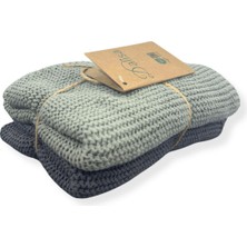 Dalisa Carmen Örme Pamuk El Havlusu 2 Li Su Emici Kurulama Bezi 30X50 cm