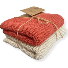 Dalisa Carmen Örme Pamuk El Havlusu 2 Li Su Emici Kurulama Bezi 30X50 cm