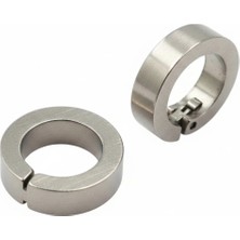 Cadde Dükkanı Kıstırmalı Erkek Çelik Küpe Silver