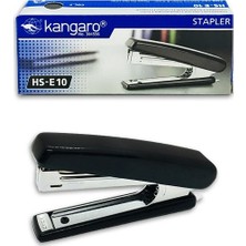 Kangaro HS-E10 Zımba Makinesi Siyah Renk 20 Yaprak Kapasiteli Hızlı Dolum Özelliği