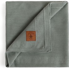 Little Dedi Dua Tencel Örgü Bebek Çocuk Battaniyesi, Tüylenmeyen Örtü 80X100 cm