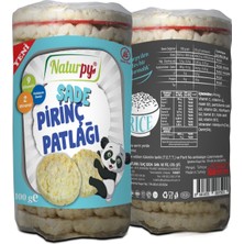 Naturpy Bebek Bisküvisi Sade Pirinç Patlağı 100 gram 24-36 Ay İçin Bisküvili ve Glutensiz