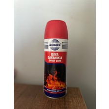 Asmaco 600 C Isıya Dayanıklı Yanmaz Mat Egzoz, Mangal, Fırın, Soba, Sanayi Boyası 400 ml KIRMIZI