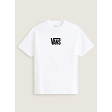 Vans VN000SWDYB21 Stretch Logo Ss T Beyaz Düz Yaka Normal Erkek T-Shirt