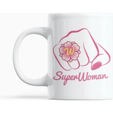 Nino Store Dünya Kadınlar Günü Hediyesi Kupa Bardak – Superwoman Özel Tasarım Porselen