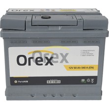 Orex Akü 60 Ah L2 540A (242×175×190) Tam Kapalı