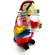 Feyza Design Sevimli Papağan Tasarımlı Dekoratif Büyük Tuzluk Biblo AG-204