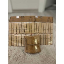 Feyza Design Bambu Tuzluk Biberlik ve Mandal Seti, Şık ve Fonksiyonel Mutfak Aksesuarı