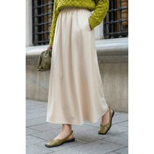 inStyle Cepli Kloş Duble Bej Etek