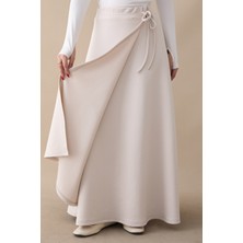 inStyle Yandan Bağlamalı Taş Scuba Etek