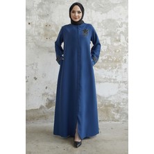 inStyle Kolu Çiçek Taşlı Indigo Ferace