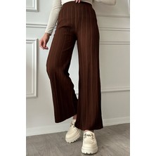 inStyle Fitilli Acı Kahve Triko Pantolon