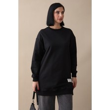 inStyle Etiket Detay Basic Siyah Tunik