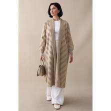 inStyle Sim Detaylı Bej Triko Ceket