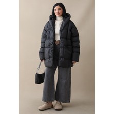 inStyle Mona Salaş Şişme Mont - Siyah