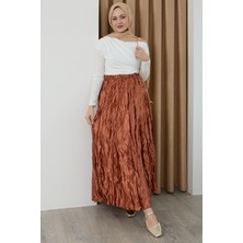 inStyle Saten Kraş Taba Etek