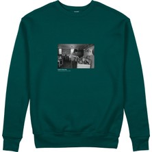 The Lucid Lab Keith Richards Montauk New York 1975 Sweatshirt - Koyu Yeşil