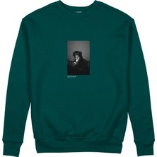 The Lucid Lab Keith Richards New York 1992 Sweatshirt - Koyu Yeşil