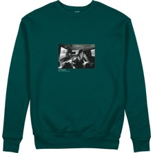 The Lucid Lab LED Zeppelin Limo Los Angeles 1971 Sweatshirt - Koyu Yeşil