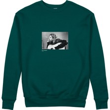 The Lucid Lab Kurt Cobain 1990 Sweatshirt - Koyu Yeşil
