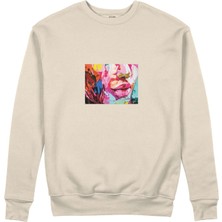 The Lucid Lab Lips Sweatshirt - Bej